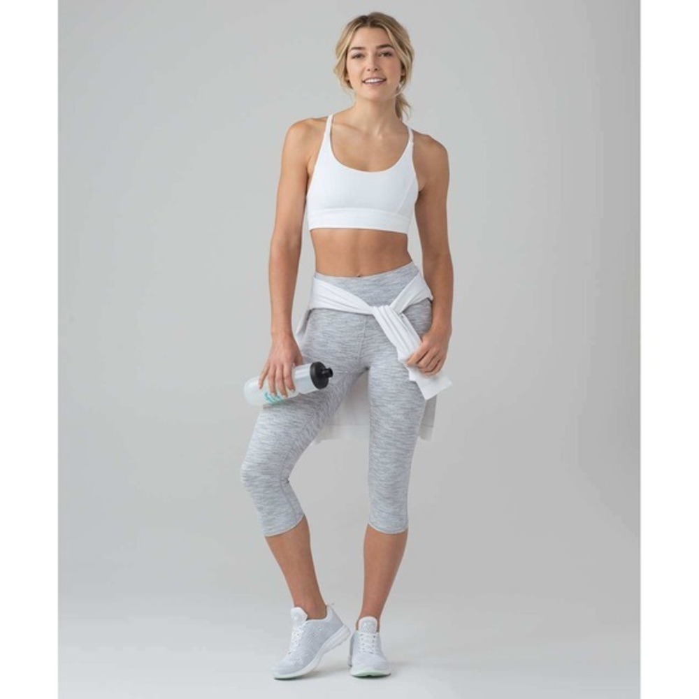 Lululemon Train Times Crop Wee Are From Space Ice Grey Alpine White Grey Size 6